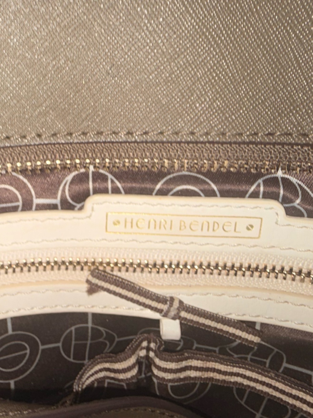 Henri Bendel Olive Green Shoulder Tote Crossbody and or diaper bag - Picture 9 of 12
